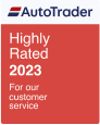 AutoTrader Highly Rated 2023 for Customer Service